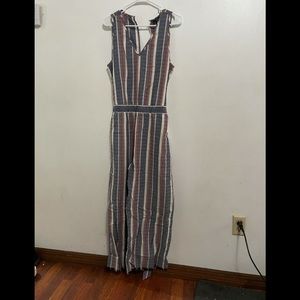 NWT Drew Striped Sleeveless Jumpsuit Size M | Resortwear Summer Travel